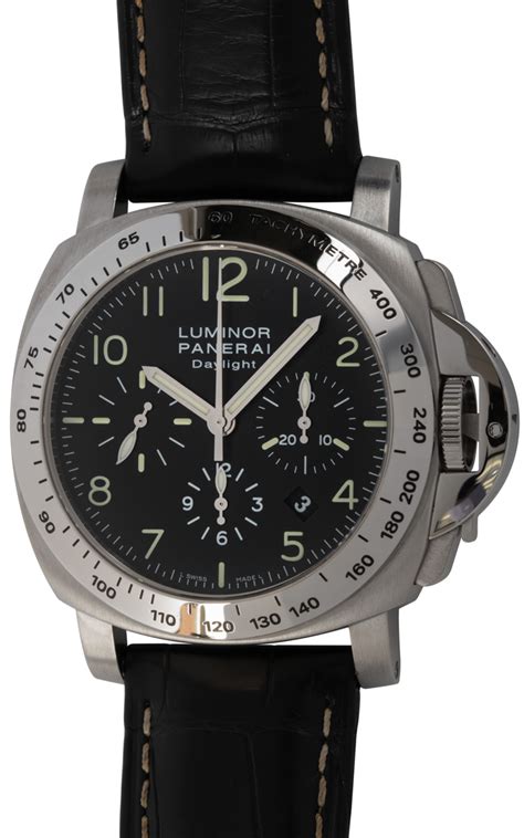 panerai luminor chrono daylight pam 196|44mm chrono daylight firenze.